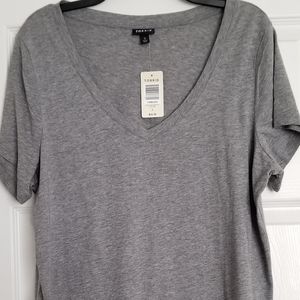 Grey Torrid girlfriend tee, plus size 0, NWT